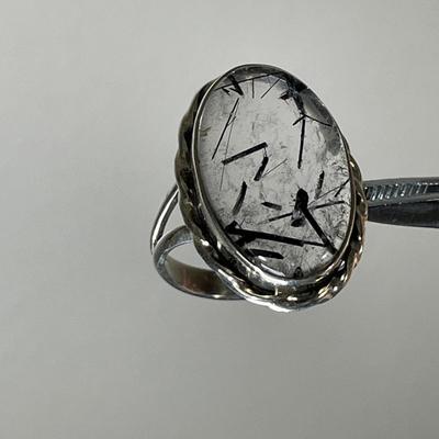 Rutilated Quartz Sterling Ring 8