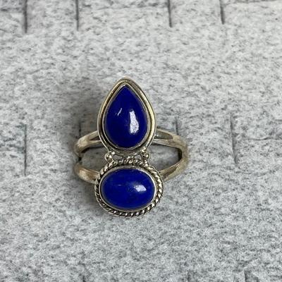Lapis Sterling Silver Ring 8