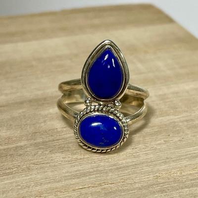 Lapis Sterling Silver Ring 8