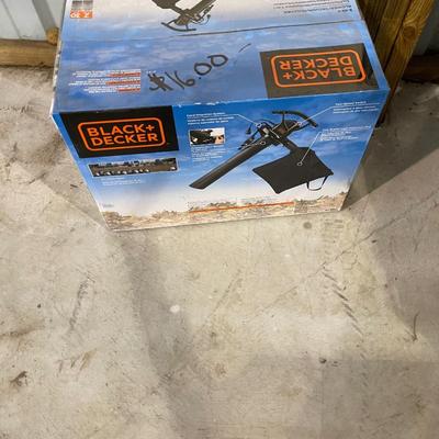 Lot 414 corded leaf blower (new in box)