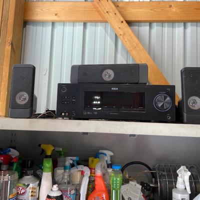 Lot 417 RCS stereo - receiver, subwoffer, 4 speakers