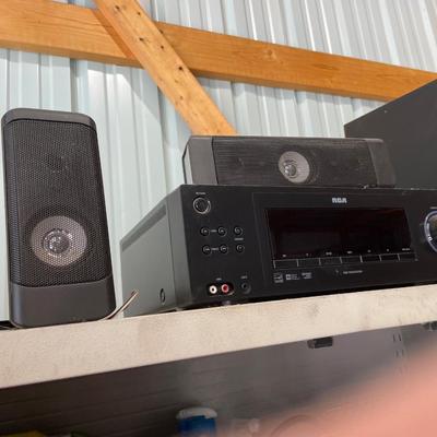Lot 417 RCS stereo - receiver, subwoffer, 4 speakers