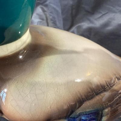 Lot of Duck Figurines and a Frames Duck Print