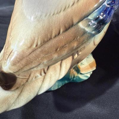 Lot of Duck Figurines and a Frames Duck Print