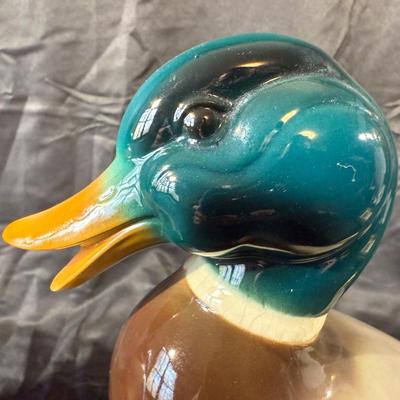 Lot of Duck Figurines and a Frames Duck Print
