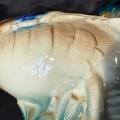 Lot of Duck Figurines and a Frames Duck Print