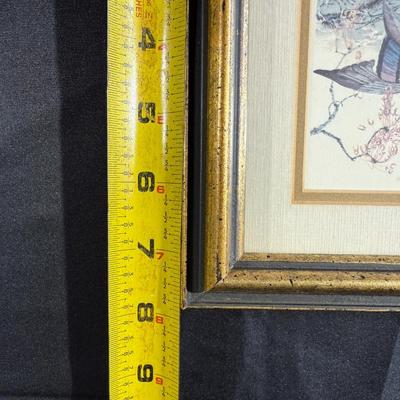 Lot of Duck Figurines and a Frames Duck Print