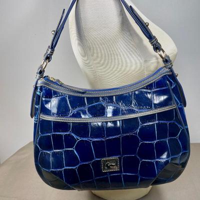 New! Dooney & Bourke Collins Croco Leather Handbag