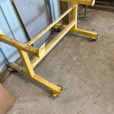 Lot 427 yellow wood cart