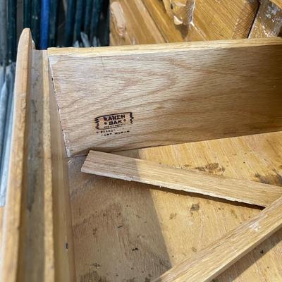 Lot 429 1950's ranch oak dresser - needs a little TLC
