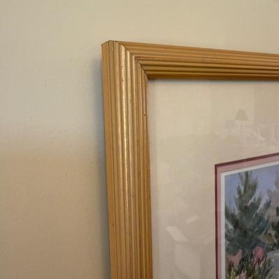 Framed Artwork, Deubigh Cottage Paget, Bermuda by Mary Powell