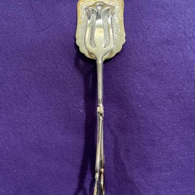 Vintage Silver Plate Salad Tongs.