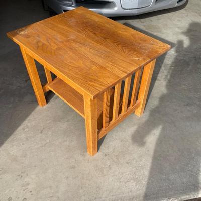 Lot 443 small wooden side table