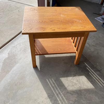 Lot 443 small wooden side table