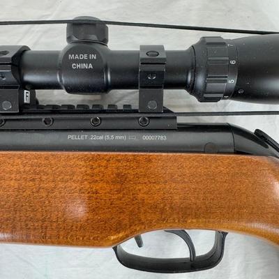 1214 Browning 22 Caliber Pellet Gun With Scope