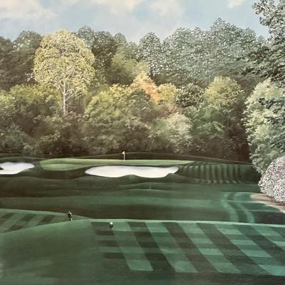 Framed Artwork, The August National Golf Club, The 4th Hole by K.Garner