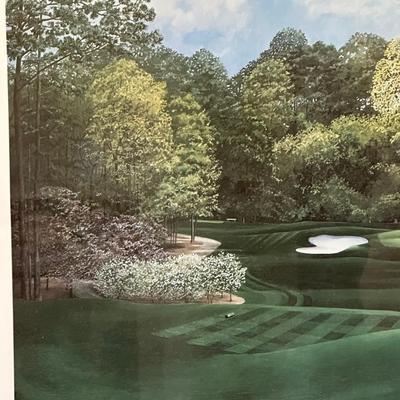 Framed Artwork, The August National Golf Club, The 4th Hole by K.Garner