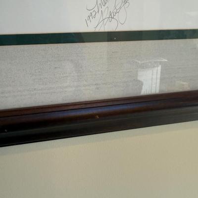 Framed Artwork, The August National Golf Club, The 4th Hole by K.Garner