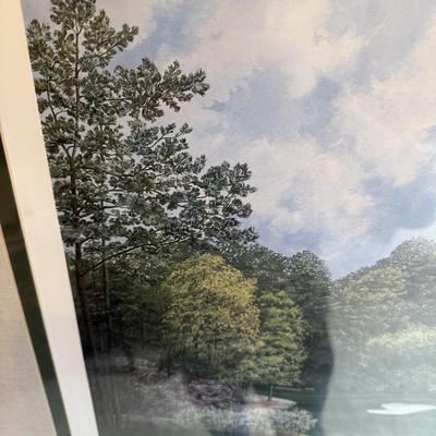 Framed Artwork, The August National Golf Club, The 4th Hole by K.Garner