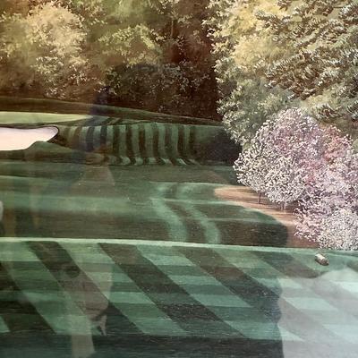 Framed Artwork, The August National Golf Club, The 4th Hole by K.Garner