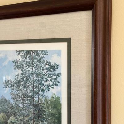 Framed Artwork, The August National Golf Club, The 4th Hole by K.Garner