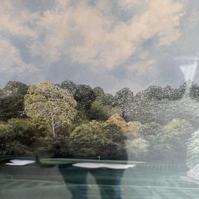 Framed Artwork, The August National Golf Club, The 4th Hole by K.Garner