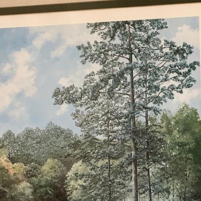 Framed Artwork, The August National Golf Club, The 4th Hole by K.Garner