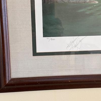 Framed Artwork, The August National Golf Club, The 4th Hole by K.Garner