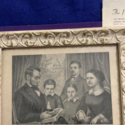 President Lincoln’s Family.