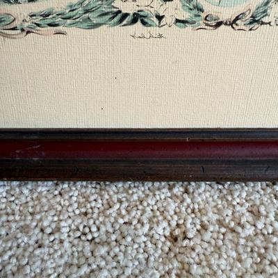 Framed Artwork of a song “Dixie”