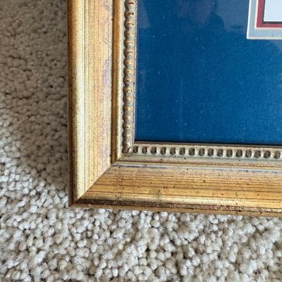 Framed South Carolina Map Following The Major Battles of The Revolution