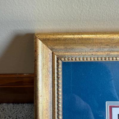 Framed South Carolina Map Following The Major Battles of The Revolution