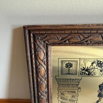 Framed South Carolina Map Following The Major Battles of The Revolution