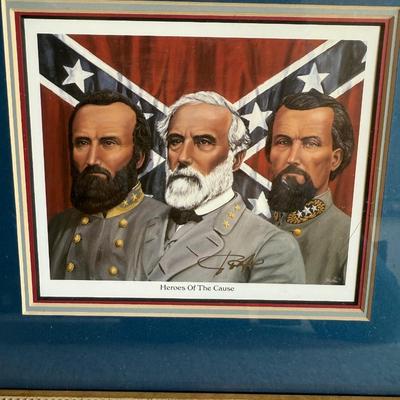 Framed South Carolina Map Following The Major Battles of The Revolution