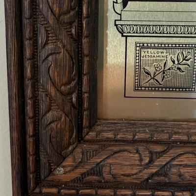 Framed South Carolina Map Following The Major Battles of The Revolution