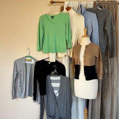 Women's Sweater Knitware Lot - Ralph Lauren, Ann Taylor, Jones NY