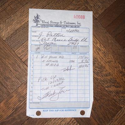 Bill Young handmade 5 string 1992 Vintage Mountain Dulcimer