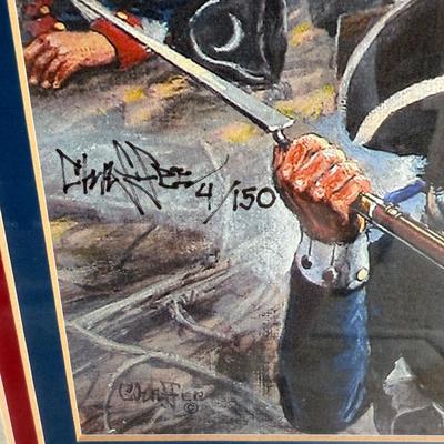 Framed Artwork, The War in the South by Doug Chaffee, Signed by Artist with Certificate of Authenticity