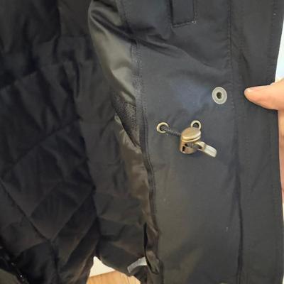1219 Land's End Black Full Length Down Coat