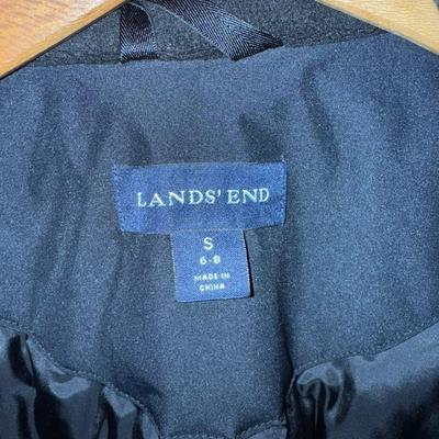 1219 Land's End Black Full Length Down Coat