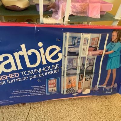 Vintage Barbie Furnished Townhouse with original box and furniture