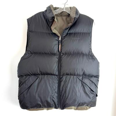 1223 Men's Medium Leather Bomber Jacket With LL Bean Vest