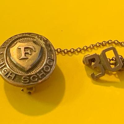 Scrap Lot - Ring High School Pin Bowling Pendant