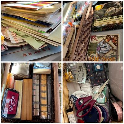 HUGE Crafts Lot - Paper, Stamps, Paper Punches, Scrapbooking, Supplies, Sets