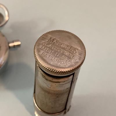 Working Vintage Sportcraft Stopwatch & Marbles Match Case