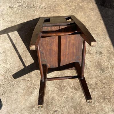 Entry Table with Small Wooden Chair (LR-BM)