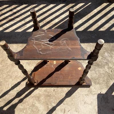 Entry Table with Small Wooden Chair (LR-BM)