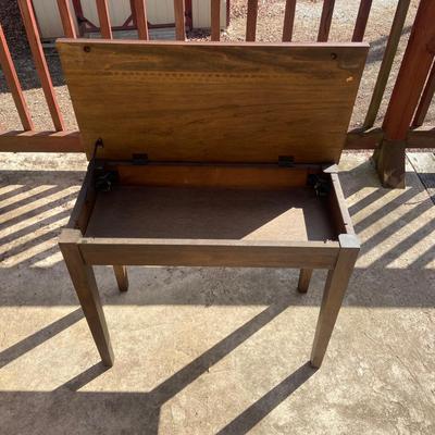 Piano/Small Wooden Bench with Storage (LR-BM)