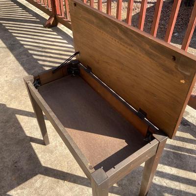 Piano/Small Wooden Bench with Storage (LR-BM)