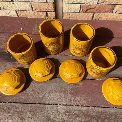 Holiday DesignsGolden Ceramic Kitchen Canister Set (LR-BM)